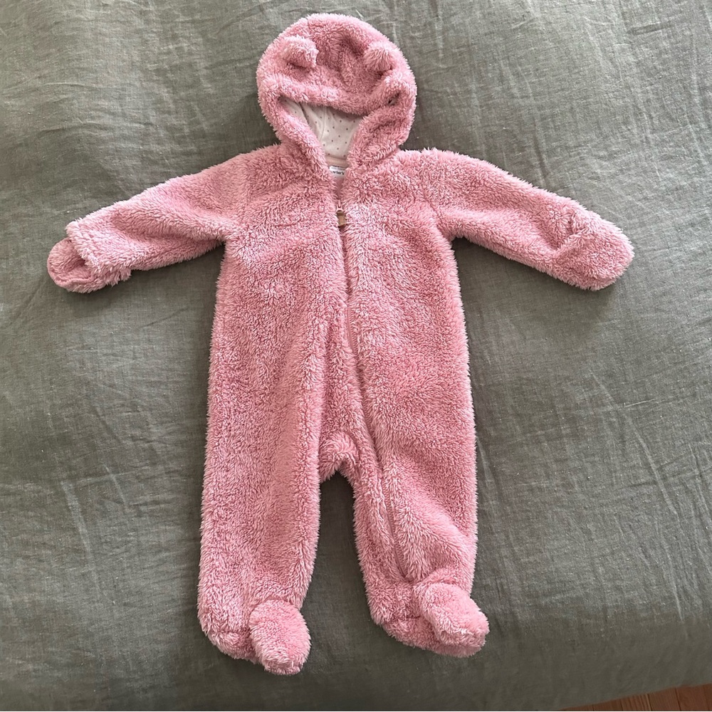 NWOT Carter’s Sherpa Jumpsuit 6mo
